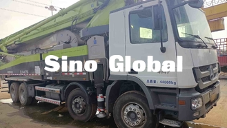 Zoomlion utilisé camion blanc de pompe concrète de 56 mètres avec Benz Chassis