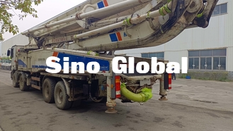 Zoomlion utilisé modèlent le camion 2013 56m blanc de pompe concrète avec Benz Chassis