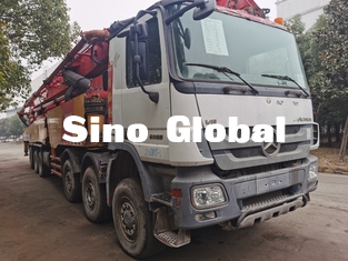 euro utilisé rouge IV 72m de camion de la pompe 12Mpa concrète portée verticale de 7 sections