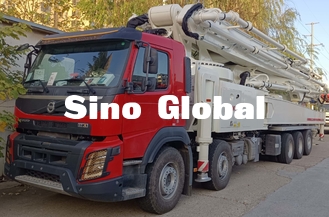 XCMG, Sany, camions Monter-concrets de pompe de Zoomlion avec Mercedes Benz Volov Isuzu Chassis