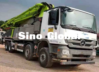 Zoomlion a utilisé le camion de pompe concrète, boom concret utilisé troque 52 mètres 300KW