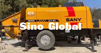 La remorque utilisée de Sany a monté la puissance évaluée concrète de la pompe THB60C 90kw