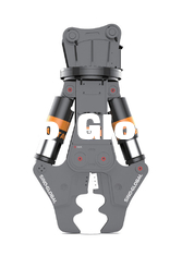 attachement hydraulique flexible de cisaillement pour l'excavatrice avec le double cylindre du cylindre un
