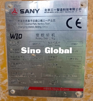 300KW Sany a employé le perçage rotatoire Rig Engine Power SR365 2019