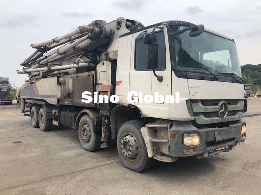 Camion utilisé blanc 52m de pompe concrète de Zoomlion 4 axes Euro3 14.256L