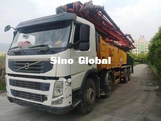 Camion utilisé par rouge de pompe concrète avec la section 56m/6 de châssis de Volve