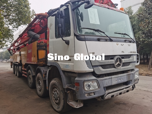 euro utilisé rouge IV 72m de camion de la pompe 12Mpa concrète portée verticale de 7 sections