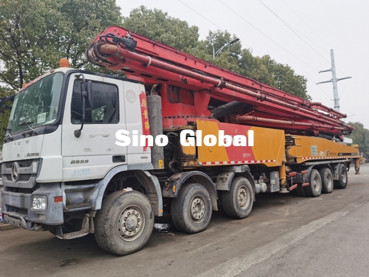 euro utilisé rouge IV 72m de camion de la pompe 12Mpa concrète portée verticale de 7 sections
