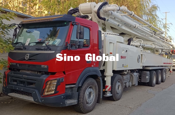 XCMG, Sany, camions Monter-concrets de pompe de Zoomlion avec Mercedes Benz Volov Isuzu Chassis
