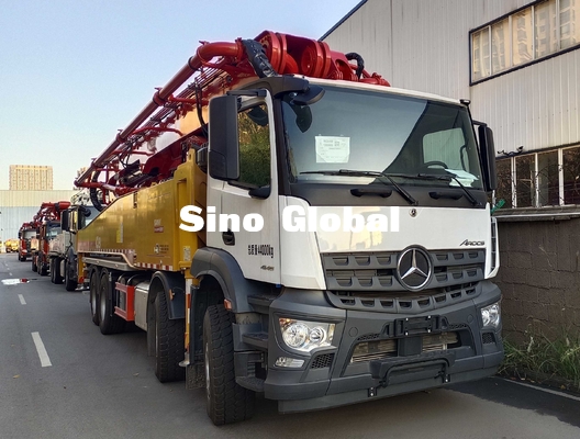 XCMG, Sany, camions Monter-concrets de pompe de Zoomlion avec Mercedes Benz Volov Isuzu Chassis
