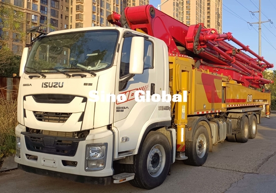 XCMG, Sany, camions Monter-concrets de pompe de Zoomlion avec Mercedes Benz Volov Isuzu Chassis