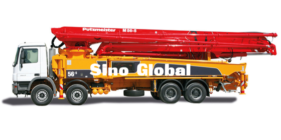 XCMG, Sany, camions Monter-concrets de pompe de Zoomlion avec Mercedes Benz Volov Isuzu Chassis