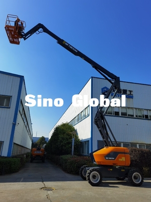 Le CE a approuvé la capacité articulée diesel de l'ascenseur SKYBOOM GTZZ-18J 250KG de boom