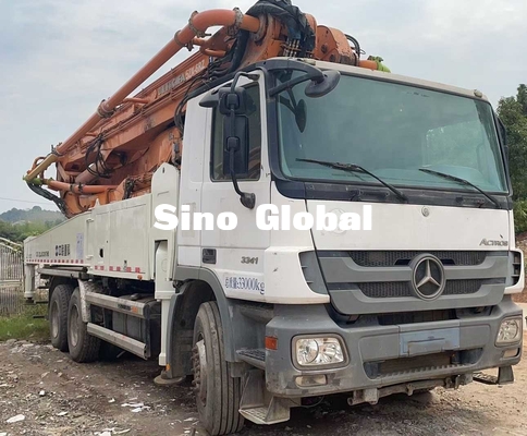 Camion utilisé 49 par mètres blanc Zoomlion Euro3 11.95L de pompe concrète