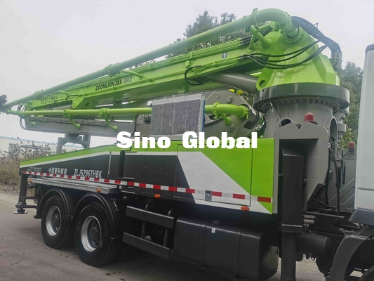 Camion de pompe d'occasion 38m, camion concret ZLJ5296THB 38X-5RZ de boom