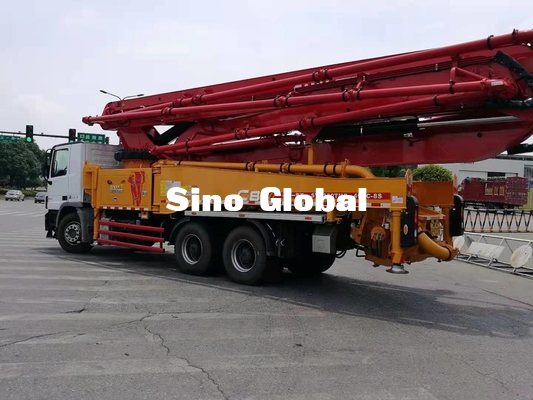 2ème certification de la CE de Lorry Sany 49M With de pompe concrète de main