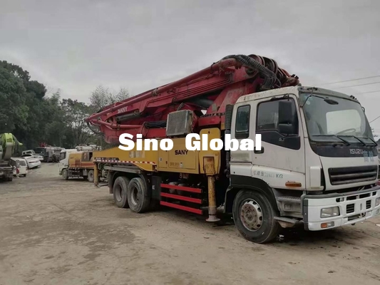 Camion utilisé de pompe concrète de Sany 46 mètres avec 24,8 tonnes de capacité
