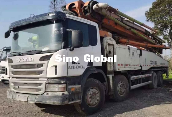 Zoomlion a utilisé le camion concret de pompe de boom 56 mètres avec le modèle de Scania
