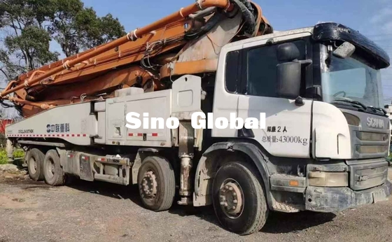 Zoomlion a utilisé le camion concret de pompe de boom 56 mètres avec le modèle de Scania