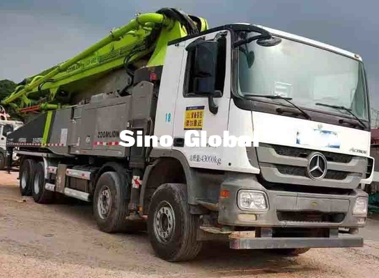 Zoomlion a utilisé le camion de pompe concrète, boom concret utilisé troque 52 mètres 300KW