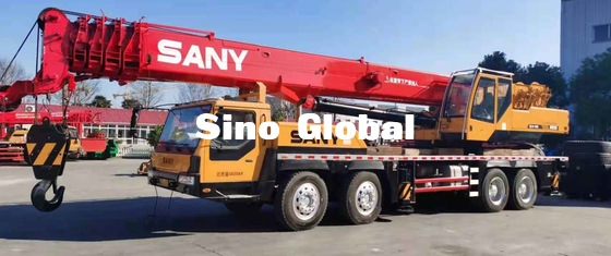 2ème main 75 Ton Truck Crane Sany STC75 avec le boom principal 80Km/h de 12m