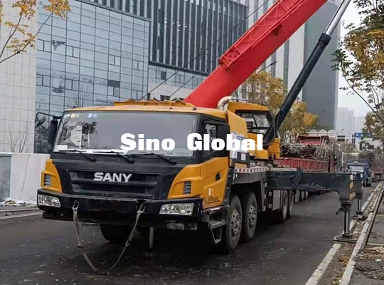 Sany a utilisé la grue de camion de boom, 75 bras droit de Ton Lorry Crane STC50S