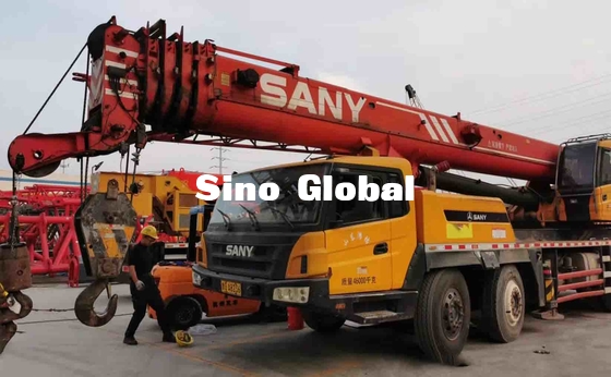 75 grues de boom de Ton Used Truck Mounted Knuckle avec 5 la vitesse de la section 80km/H de boom