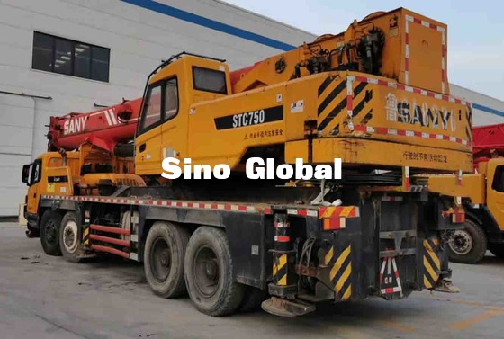 75 grues de boom de Ton Used Truck Mounted Knuckle avec 5 la vitesse de la section 80km/H de boom