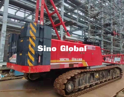 75 model de Ton Used Crawler Crane XCMG XGC75 199 kilowatts de puissance évaluée