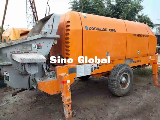 La remorque concrète utilisée électrique pompe la capacité de trémie de Zoomlion 600L