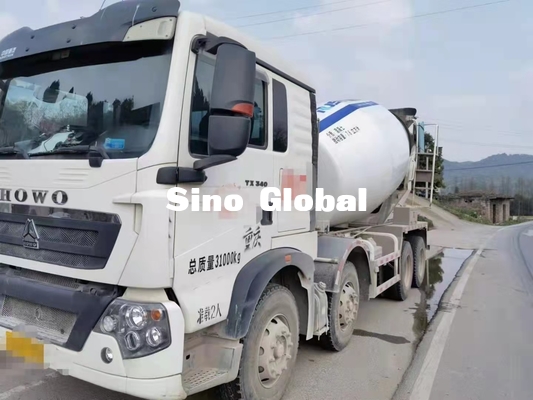type diesel puissance de 2ème de main de Howo camion de mélangeur concret du ³ 371HP de 10m